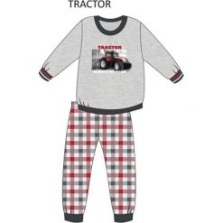 Piżama Kids Boy 593/71 Tractor melanż szary r. 104. Szare bielizna dla chłopców Cornette, melanż. Za 49.87 zł.