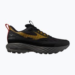 Buty do biegania damskie Mizuno Wave Rider TT 3 black sand/citrus/quiet shade. Czarne obuwie sportowe damskie Mizuno, bez wzorów, do biegania, mizuno wave. Za 599.99 zł.