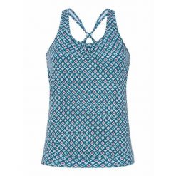 Damski top do kostiumu kąpielowego Protest Mixzest. Niebieskie bikini damskie Protest, bez wzorów, bez kołnierzyka, bez ramiączek. Za 234.00 zł.