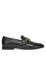 Eva Minge Loafersy CYNIA-LT2513-37 Czarny. Czarne mokasyny damskie Eva Minge, ze skóry. Za 399.99 zł.