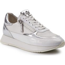 Sneakersy HÖGL - 7-101329 Silber/White 0276. Białe półbuty damskie HÖGL, bez wzorów, z materiału, bez obcasa, na płaskiej podeszwie, bez zapięcia. W wyprzedaży za 419.00 zł.