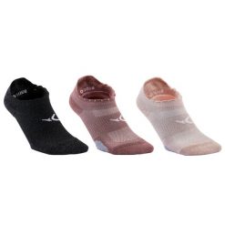 Skarpetki fitness Domyos niskie. Czarne skarpety damskie DOMYOS, bez wzorów, z dzianiny. Za 39.99 zł.