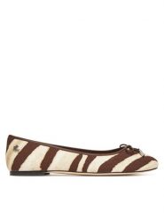 LAUREN RALPH LAUREN Baleriny Jayna 802974360001 Brązowy. Brązowe baleriny damskie Lauren Ralph Lauren, bez wzorów, z materiału, bez obcasa. Za 469.99 zł.
