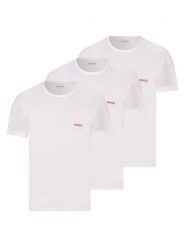 HUGO T-shirty pakowane po 3 szt. Mężczyźni Bawełna biały, XL. Białe t-shirty męskie Hugo, m, bez wzorów, z bawełny, bez kołnierzyka. Za 229.95 zł.