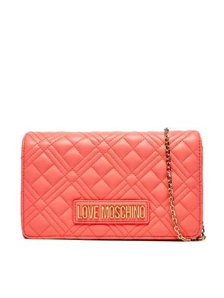 LOVE MOSCHINO Torebka JC4079PP1MLA0464 Koralowy. Pomarańczowe listonoszki damskie Love Moschino, bez wzorów, ze skóry, bez dodatków. Za 309.99 zł.