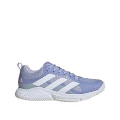 Buty sportowe adidas Court Team Bounce 2.0 Violet. Fioletowe obuwie sportowe damskie Adidas, bez wzorów, z gumy, do piłki ręcznej. Za 386.20 zł.