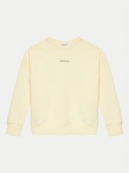 Calvin Klein Jeans Bluza Monogram IB0IB02258 Beżowy Regular Fit. Brązowe bluzy dla chłopców Calvin Klein Jeans, bez wzorów, z bawełny, bez ramiączek, bez kaptura. Za 199.99 zł.