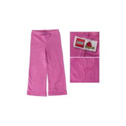 Spodnie dziewczęce dresowe Lego Wear Duplo Rozm. 98. Czerwone spodnie sportowe dla dziewczynek LEGO Wear, z napisami, z bawełny. Za 37.49 zł.