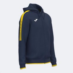 Bluza dresowa z kapturem Joma Olimpiada. Niebieskie bluzy męskie Joma, m, bez wzorów, z dresówki, z kapturem. Za 294.00 zł.