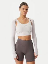 Adidas Koszulka techniczna Power Essentials Workout Contour KD2217 Fioletowy Slim Fit. Fioletowe koszulki sportowe damskie Adidas, m, bez wzorów, z syntetyku, bez kołnierzyka, bez ramiączek, na fitness i siłownię. Za 128.99 zł.