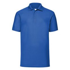 Męska Koszulka Polo 65/35. Niebieskie koszulki polo męskie Fruit of the Loom, m, bez wzorów, bez ramiączek. Za 53.99 zł.