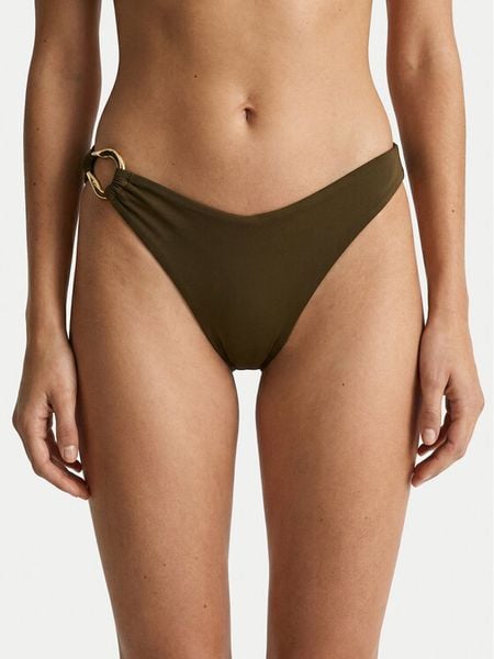 Guess Dół od bikini E6GO11 KF590 Zielony. Zielone bikini damskie Guess, xs, z aplikacjami. Za 140.99 zł.