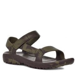 Sandały Teva. Brązowe klapki męskie Teva, bez zapięcia. Za 129.99 zł.