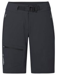 Spodenki damskie Badile II. Czarne szorty sportowe damskie Vaude, na lato, s, bez wzorów, z materiału, sportowe, narciarskie. Za 458.40 zł.