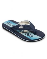 Sandały dla Chłopcy MOLOKAI LAYBACK Niebieski. Niebieskie sandały chłopięce Quiksilver, z bawełny, bez zapięcia. Za 66.49 zł.