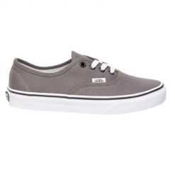 Buty na deskorolkę damskie Vans. Szare obuwie sportowe damskie Vans, bez wzorów. W wyprzedaży za 235.35 zł.