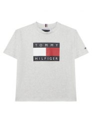 Tommy Hilfiger T-Shirt KB0KB10340 Szary Regular Fit. Szare t-shirty dla chłopców Tommy Hilfiger, bez wzorów, z bawełny, bez ramiączek. Za 159.99 zł.