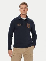 Aeronautica Militare Polo 262PO1941UJ00703 Granatowy Regular Fit. Niebieskie koszulki polo męskie Aeronautica Militare, m, bez wzorów, z bawełny, bez ramiączek. Za 534.99 zł.