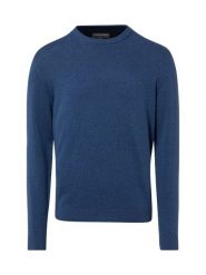 Finshley & Harding Sweter z zawartością kaszmiru Mężczyźni Bawełna niebieski, XL. Niebieskie swetry przez głowę męskie Finshley & Harding, m, bez wzorów, z bawełny, bez kołnierzyka. Za 199.95 zł.