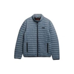 Kurtka puchowa Superdry Fuji Lite. Niebieskie kurtki męskie Superdry., na zimę, m, bez wzorów, z puchu, bez kaptura. W wyprzedaży za 441.35 zł.
