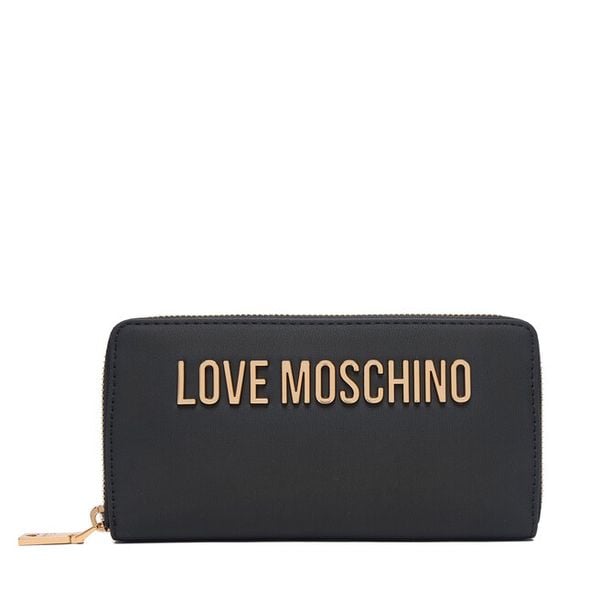 Portfel LOVE MOSCHINO. Czarne portfele damskie Love Moschino, bez wzorów. Za 383.99 zł.