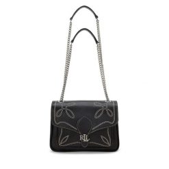 Torebka LAUREN RALPH LAUREN. Czarne torebki do ręki damskie Lauren Ralph Lauren, bez wzorów, wizytowe, bez dodatków. Za 859.99 zł.
