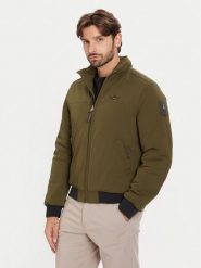 Aeronautica Militare Kurtka bomber 252AB3026UCT03264 Zielony Regular Fit. Zielone kurtki męskie Aeronautica Militare, m, bez wzorów, z syntetyku, bez kaptura. Za 1,129.00 zł.