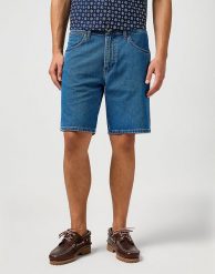 MESKIE SPODENKI WRANGLER FRONTIER SHORT DARK STONE 112362493. Szorty męskie Wrangler, m, bez wzorów. Za 179.99 zł.