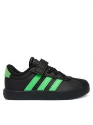 Adidas Sneakersy Vl Court 3.0 Skateboarding Shoes Kids KK4548 Czarny. Czarne buty sportowe chłopięce Adidas, bez wzorów, ze skóry, bez zapięcia. Za 199.99 zł.