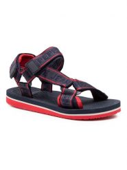 Pepe Jeans Sandały Pool Tape Boys PBS90043 Granatowy. Niebieskie sandały chłopięce Pepe Jeans, z jeansu, bez zapięcia. Za 89.99 zł.