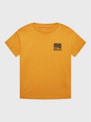 Jack Wolfskin T-Shirt Teen Exploring 1609851 Pomarańczowy Regular Fit. Brązowe t-shirty dla chłopców Jack Wolfskin, bez wzorów, z bawełny, bez ramiączek. Za 119.99 zł.