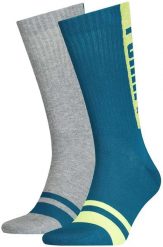 Skarpety Męskie Puma Seasonal Logo Socks Zielone 39-42. Zielone skarpety męskie Puma, bez wzorów, z bawełny. Za 111.99 zł.