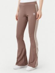 Adidas Legginsy JD4601 Beżowy Flare Fit. Brązowe legginsy damskie Adidas, m, bez wzorów, z syntetyku. Za 149.99 zł.