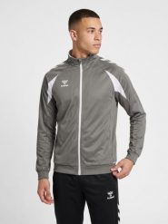 Kurtka z dresu Hummel Core 2.0. Białe kurtki sportowe damskie Hummel, xl, bez wzorów, z dresówki, bez kaptura, na fitness i siłownię. Za 210.45 zł.