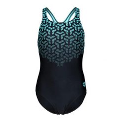 Dziewczęcy jednoczęściowy kostium kąpielowy Arena Kikko V Pro B. Czarne stroje kąpielowe dla dziewczynek Arena, bez wzorów. Za 152.50 zł.