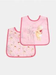 Śliniaki 2 pack Winnie the Pooh - różowy. Czerwone śliniaki dla dzieci Sinsay, bez wzorów. Za 12.99 zł.