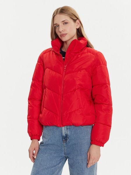 Vero Moda Kurtka zimowa Gario 10309844 Czerwony Regular Fit. Czerwone kurtki damskie Vero Moda, na zimę, l, bez wzorów, z syntetyku, bez kaptura. Za 99.99 zł.