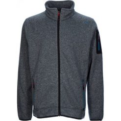 Kurtka polarowa w kolorze szarym. Szare bluzy męskie CMP Men, m, bez wzorów, z dzianiny, bez kaptura. W wyprzedaży za 118.95 zł.