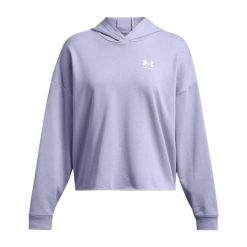 Damska bluza oversize z kapturem Under Armour Rival Terry. Białe bluzy damskie Under Armour, s, bez wzorów, z kapturem. W wyprzedaży za 259.20 zł.