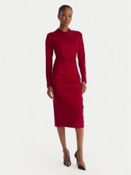 ACCESS FASHION Sukienka koktajlowa 54-3040-225 Czerwony Slim Fit. Czerwone sukienki damskie ACCESS FASHION, s, bez wzorów, z syntetyku, wizytowe, bez kołnierzyka, bez ramiączek. Za 439.99 zł.