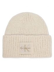 Calvin Klein Czapka LV04F8104G Kremowy. Białe czapki i kapelusze damskie Calvin Klein, na zimę, bez wzorów, z poliesteru. Za 209.99 zł.