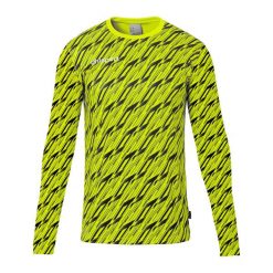 Koszulka bramkarska z długim rękawem Uhlsport Progressive. Żółte koszulki sportowe męskie Uhlsport, bez wzorów, bez kołnierzyka, bez ramiączek, do piłki nożnej. Za 171.00 zł.