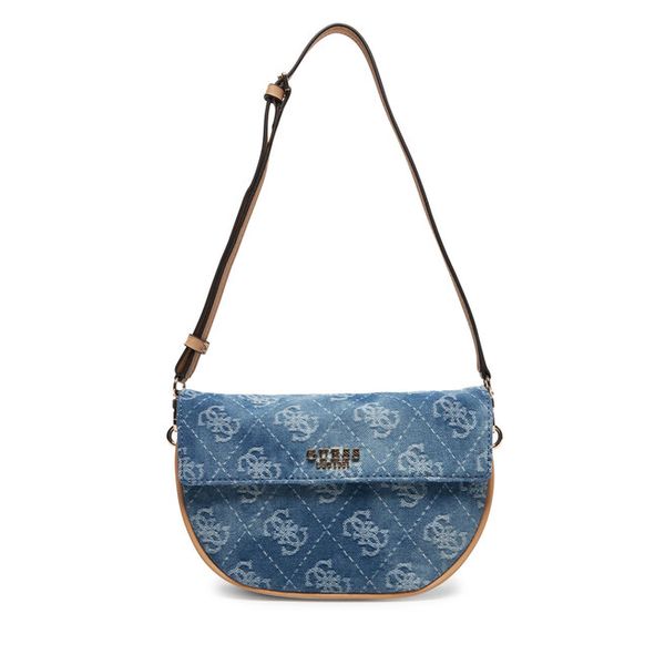 Torebka Guess. Niebieskie torebki do ręki damskie Guess, z aplikacjami, klasyczne, bez dodatków. Za 329.99 zł.