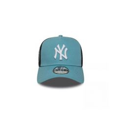 Czapka New Era WS EF TRUCKER NEYYANCO. Niebieskie czapki i kapelusze męskie New Era, z aplikacjami, z bawełny, eleganckie. Za 212.90 zł.