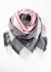 Chusta. Szare szaliki i chusty damskie bonprix, bez wzorów, eleganckie. Za 67.99 zł.