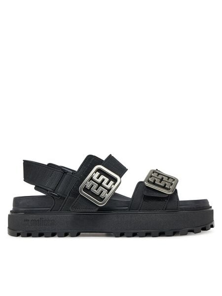 Melissa Sandały Melissa Towny Ad M 35964 Czarny. Czarne sandały damskie Melissa, bez wzorów, z tworzywa sztucznego, bez obcasa, na płaskiej podeszwie, bez zapięcia. Za 569.99 zł.