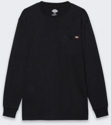 Texar Koszulka z Długim Rękawem Dickies LS Pocket Black. Czarne bluzki z długim rękawem męskie Texar, m, bez wzorów, bez kołnierzyka. Za 137.46 zł.