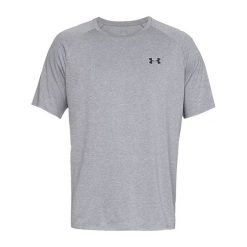 Koszulka fitness męska Under Armour Tech 2.0 SS Tee. Szare koszulki sportowe męskie Under Armour, m, bez wzorów, bez kołnierzyka, bez ramiączek, na fitness i siłownię. Za 74.99 zł.