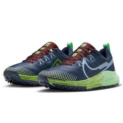 Buty Sportowe Damskie Nike React Pegasus Trail 4. Niebieskie obuwie sportowe damskie Nike, bez wzorów, do biegania. Za 360.80 zł.