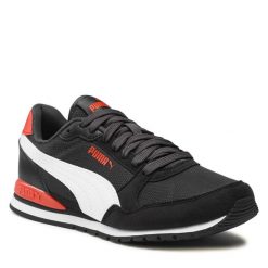 Sneakersy Puma. Czarne półbuty dziewczęce Puma, bez wzorów, z meshu, bez zapięcia. Za 269.99 zł.